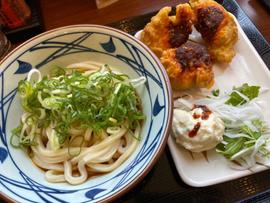 辛タル鶏天ぶっかけうどん