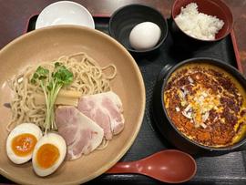 鶏白湯レッド味玉つけめん オールレッド(3辛)