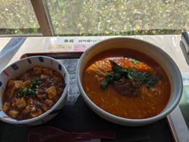 麻婆丼担々麺セット