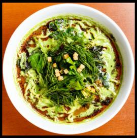 五色の担々麺「緑」 普通