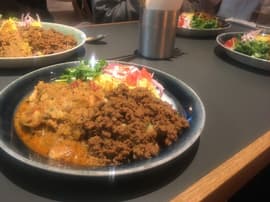 カレーの二乗(ケララチキンカレー・ラムのキーマカレー) 🌶🌶🌶 ・🌶