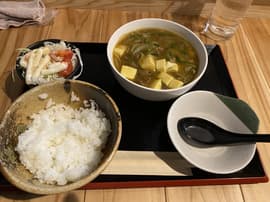 カレー豆腐定食