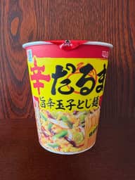 明星　辛だるま　旨辛玉子とじ麺