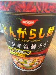 とんがらし麺 うま辛海鮮 ５ 激辛（辛さ調節パウダー全使用）