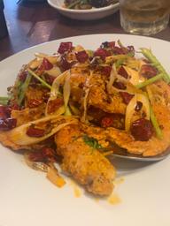 殻付海老のピリ辛香ばし揚げ 🌶️