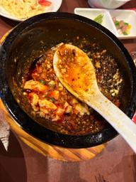 頂天石焼き麻婆豆腐 中辛、激辛，地獄辛