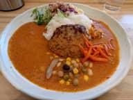 ひなもりポークのハンバーグカレー 辛口