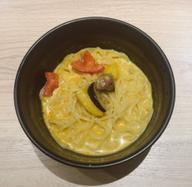 夏野菜の冷製カレーラーメン