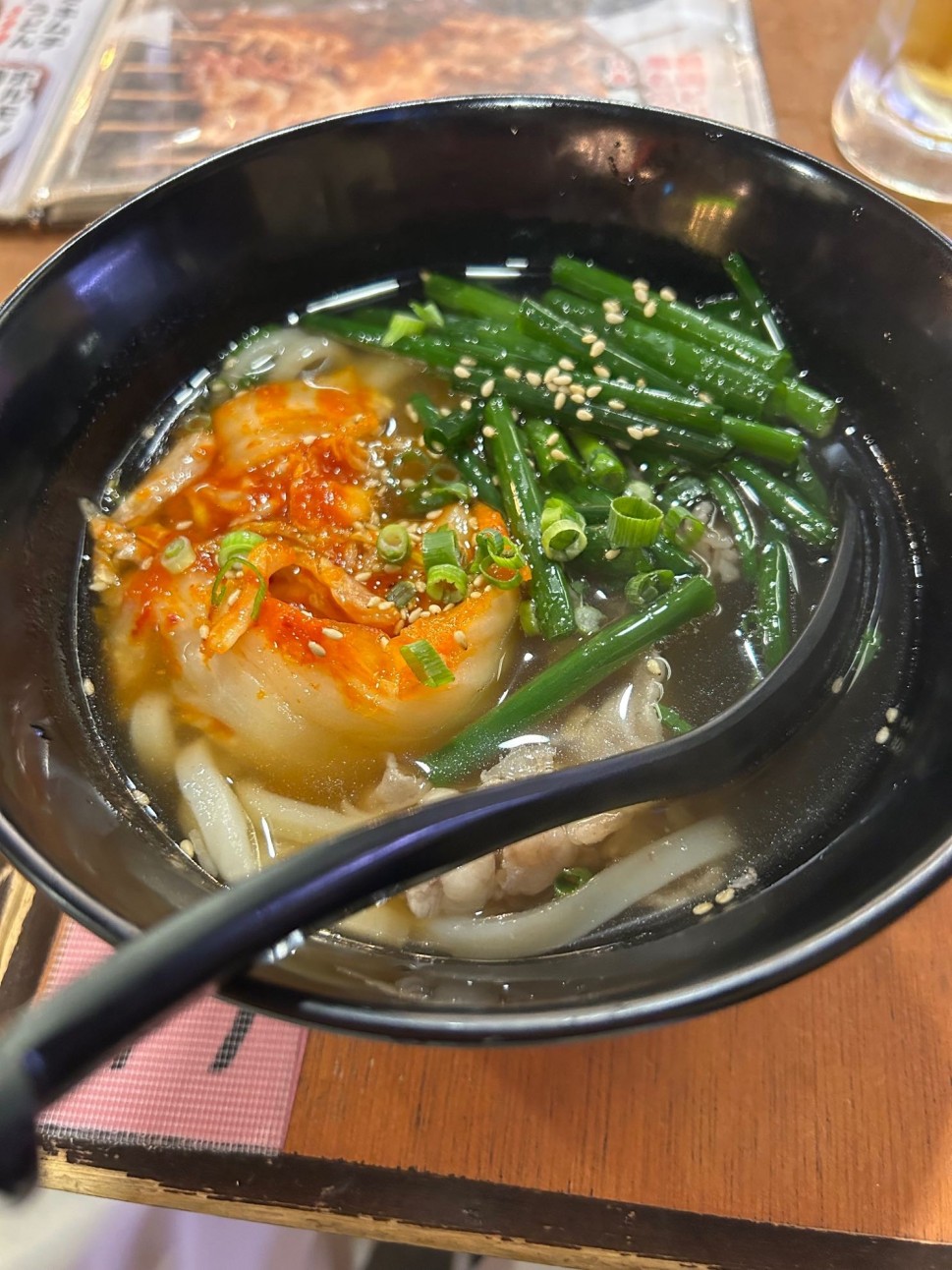 ねぎキムチうどん