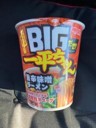 明星 ＢＩＧだぜ！一平ちゃん 旨辛味噌ラーメン

 辛さレベル3
