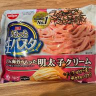 冷凍 日清もちっと生パスタ 青ネギときざみ海苔の明太子クリーム