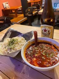 麻辣肉つけうどん 鬼激辛