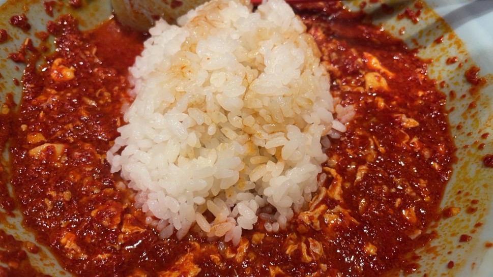 タンタン麺ライスセットめちゃ辛 めちゃ辛