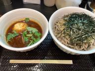 アサリと鶏つくねのシビれつけ蕎麦