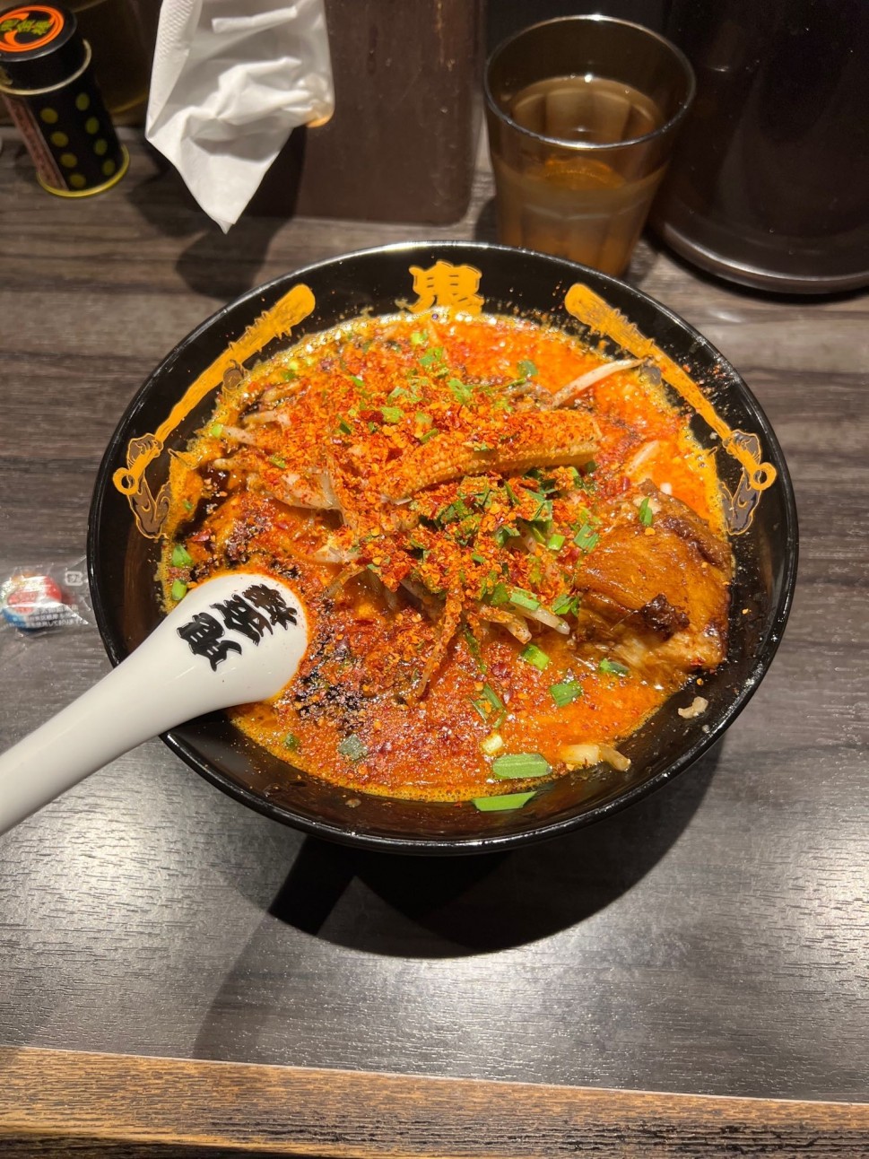 もやしカラシビ味噌らー麺  カラ鬼増し、シビ普通