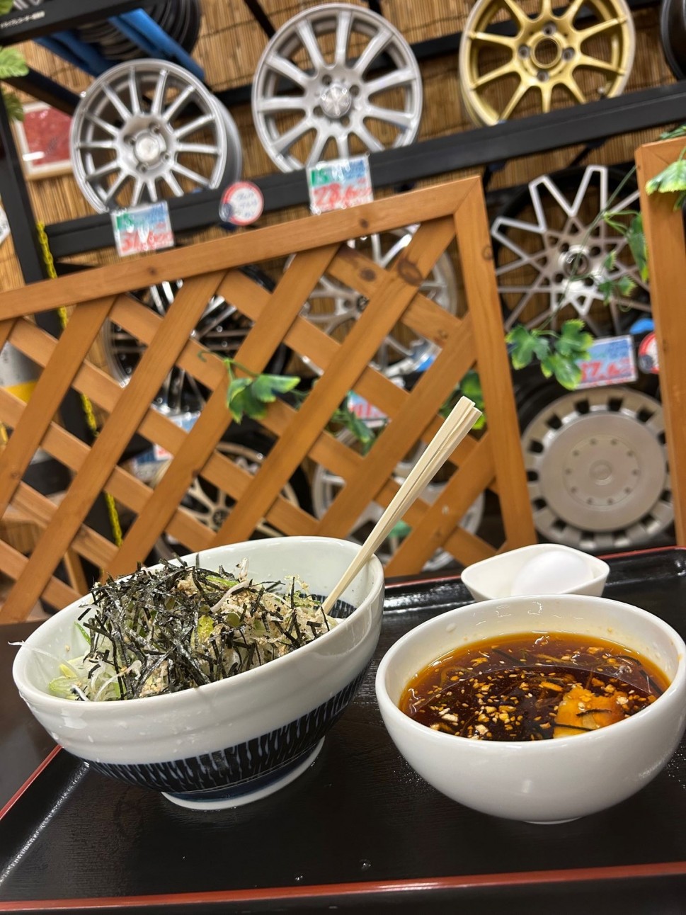 豚つけ蕎麦ネギ増し