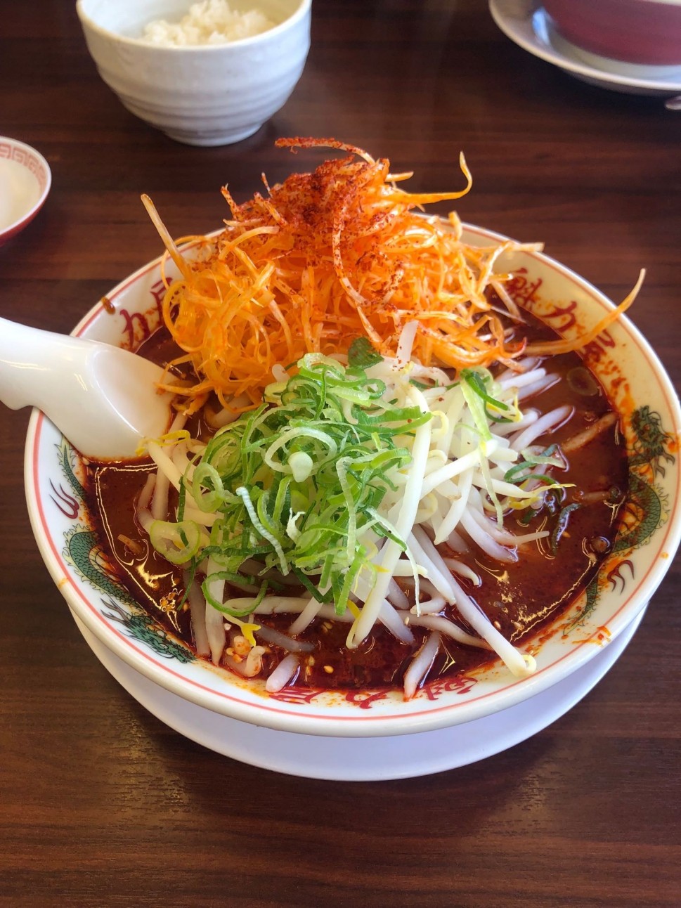 辛みそもやしラーメン 辛さ3倍増し 辛ネギトッピング 2.52KM - 京都