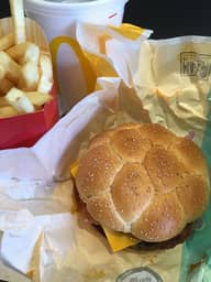 ワイルドビーフバーガー オニオンリング＆チーズ ピリ辛