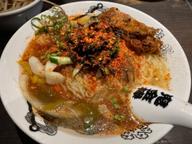 冷しカラシビカニ干しらー麺 シビレ鬼マシ