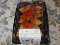 ピリ辛ガーリックソースの揚げ餃子