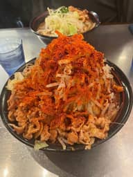 鬼ラーメン辛増し野菜増し 辛5 ＋辛増し