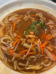 ユッケジャンラーメン 辛味による刺激が大変強い