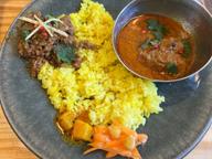 カレー2種盛(ラムキーマカレー、ポークビンダルー)