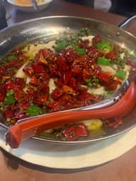 白身魚(鱈)の激辛沸騰煮込み