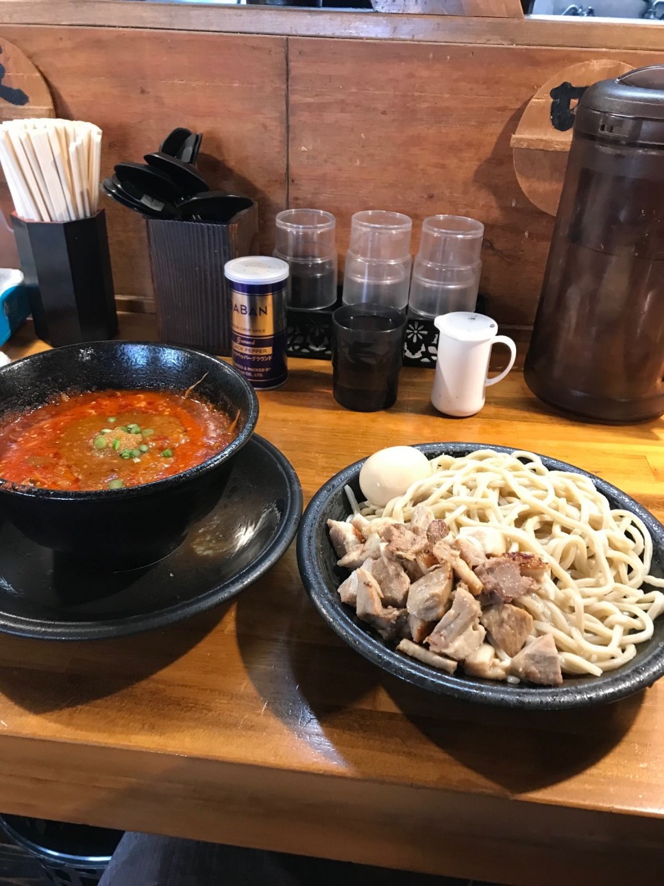 どて辛つけ麺 大辛 2.68KM - どてちんFC 習志野店:千葉県 | 辛メーター