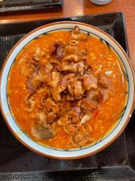 豚肉のせトマたまカレーうどん