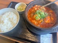 牡蠣スン豆腐定食 辛さMAX