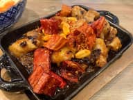 鶏の辛味ラー油炒め