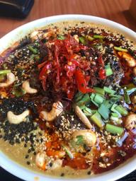 羊肉パクチー坦々麺(パク抜き) 確か5辛