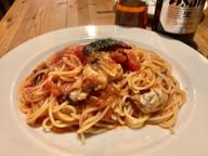 牡蠣のアラビアータ 辛く