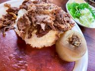 玉ねぎカレー ＋ 甘辛牛すき ＋ ねぎ 100辛(激辛地獄)