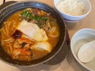 牛チゲ半玉うどん入り