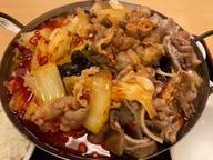 ホルモン火鍋 野菜 牛肉トッピング 激辛