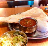 マトンカレー（ランチセット） とても辛い