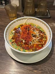 汁あり担担麺 辛5(激増し) 痺3(普通)