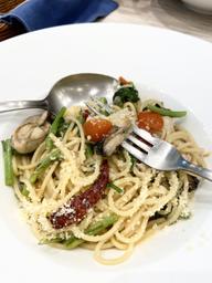 牡蠣と春菊のペペロンチーノ 唐辛子1表示