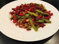 インゲンの四川風炒め 加辣
