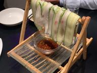 ニンニクのタレにつけて食べる冷しゃぶ　