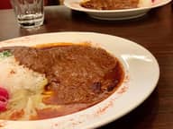 豚バラカレーとキャベツクリームカレーのあいがけ 超辛の上の超〜〜辛