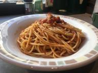 スパゲッティ　アラビアータ 唐辛子2つ