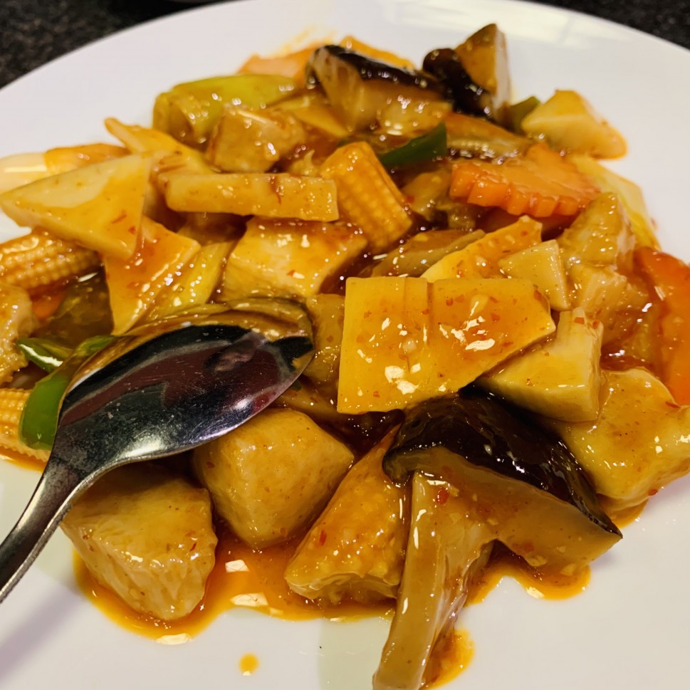 鶏肉四川風炒め