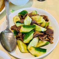 砂ずりときゅうりの和え物