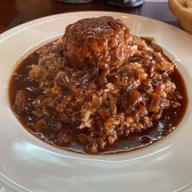 三時間じっくり煮込んだハッシュドビーフ丼 ハンバーグのせ