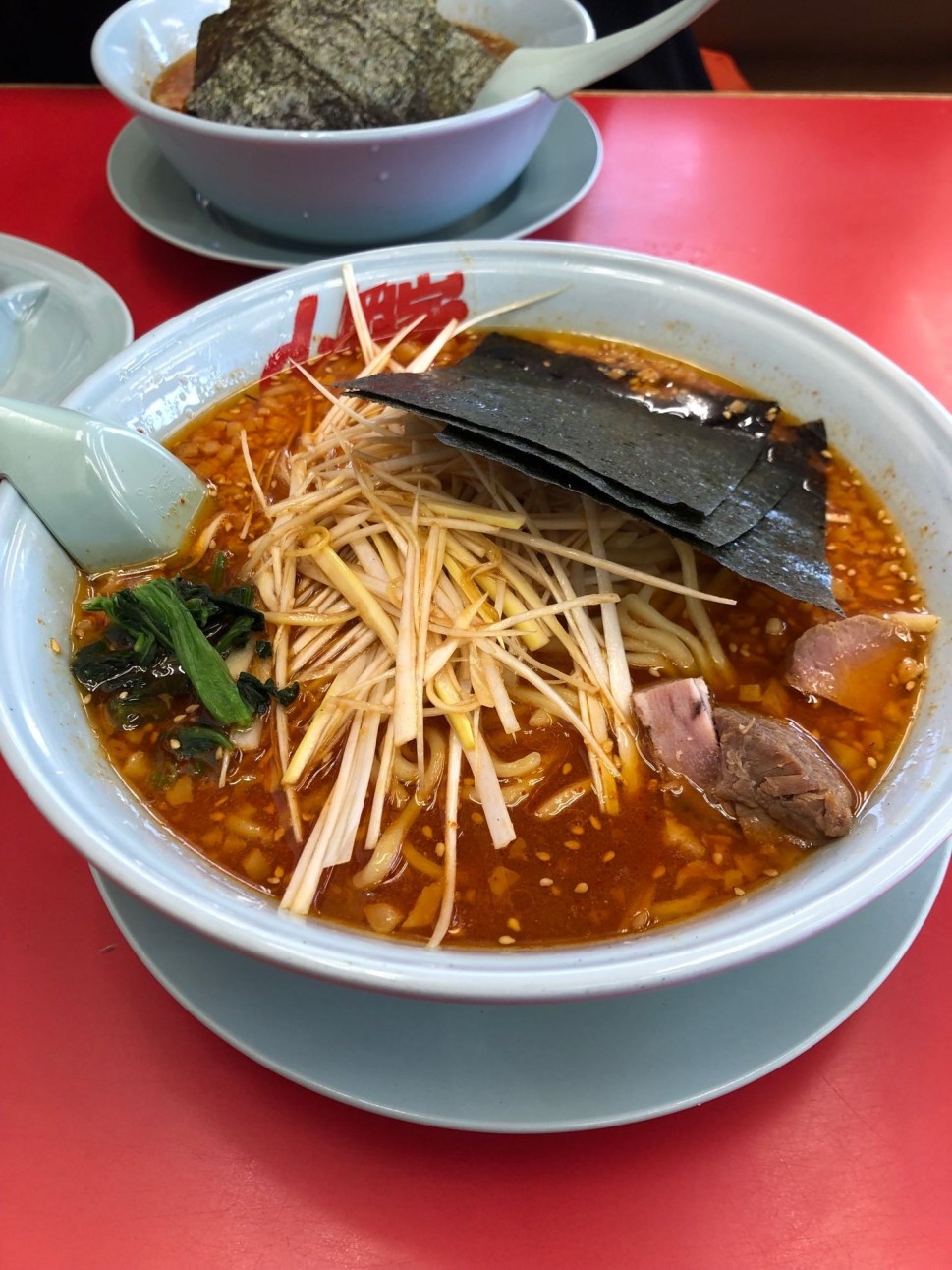 辛味噌ネギラーメン 激辛 大盛 背脂変更