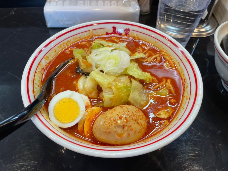 北極ラーメン 辛さレベル9 2.45KM - 蒙古タンメン中本 女池:新潟県