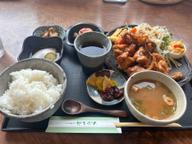 ピリ辛からあげ定食